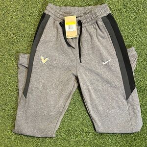 NWT Nike Vanderbilt Commodores Gray and Black Sweatpants Size Small $80 MSRP